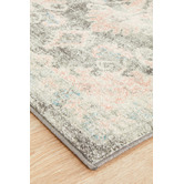 Network Rugs Grey &amp; Dusty Pink Bohemian Runner
