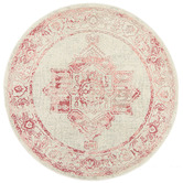 Network Rugs Rose Power-Loomed Bohemian Round Rug