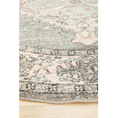 Network Rugs Grey Power-Loomed Bohemian Round Rug