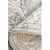 Network Rugs Grey Power-Loomed Bohemian Round Rug