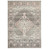 Network Rugs Grey Power-Loomed Bohemian Rug