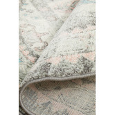 Network Rugs Silver Power-Loomed Bohemian Round Rug
