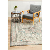 Network Rugs Silver Power-Loomed Bohemian Rug