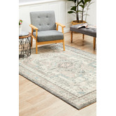 Network Rugs Silver Power-Loomed Bohemian Rug