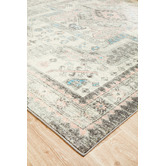 Network Rugs Silver Power-Loomed Bohemian Rug