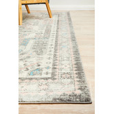 Network Rugs Silver Power-Loomed Bohemian Rug