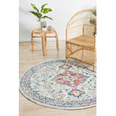 Network Rugs Pastel Power-Loomed Bohemian Round Rug
