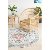 Network Rugs Pastel Power-Loomed Bohemian Round Rug