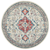 Network Rugs Pastel Power-Loomed Bohemian Round Rug