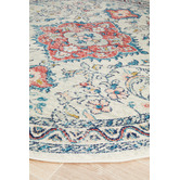 Network Rugs Pastel Power-Loomed Bohemian Round Rug