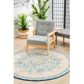 Network Rugs Flamingo Power-Loomed Bohemian Round Rug
