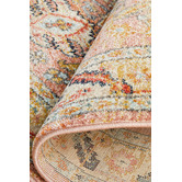 Network Rugs Salmon Power-Loomed Transitional  Round Rug