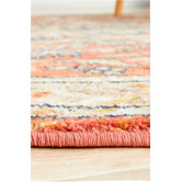 Network Rugs Terracotta Power-Loomed Transitional Round Rug