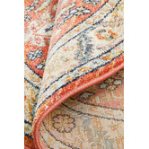 Network Rugs Terracotta Power-Loomed Transitional Round Rug