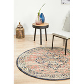Network Rugs Brick Power-Loomed Transitional  Round Rug