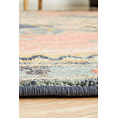 Network Rugs Red Power-Loomed Transitional  Round Rug