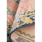 Network Rugs Red Power-Loomed Transitional  Round Rug