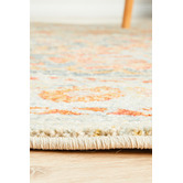 Network Rugs Multi-Coloured Power-Loomed Transitional Round Rug