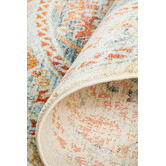 Network Rugs Multi-Coloured Power-Loomed Transitional Round Rug