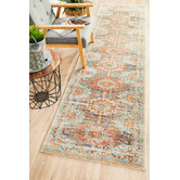 Network Rugs Multi-Coloured Power-Loomed Transitional Runner