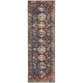 Network Rugs Navy Power-Loomed Transitional Runner