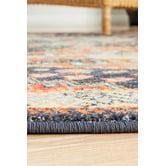 Network Rugs Navy Power-Loomed Transitional Round Rug