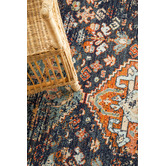 Network Rugs Navy Power-Loomed Transitional Round Rug