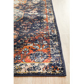 Network Rugs Navy Power-Loomed Transitional Runner