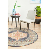 Network Rugs Ecru Power-Loomed Transitional Round Rug