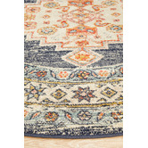 Network Rugs Ecru Power-Loomed Transitional Round Rug