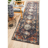 Network Rugs Navy Power-Loomed Transitional Runner