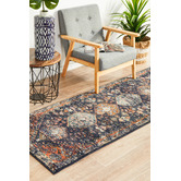 Network Rugs Navy Power-Loomed Transitional Runner