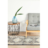 Network Rugs Navy &amp; Sky Blue Power-Loomed Transitional Runner