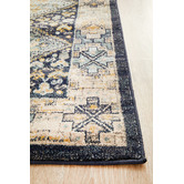 Network Rugs Navy &amp; Sky Blue Power-Loomed Transitional Runner