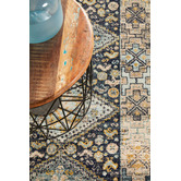 Network Rugs Navy &amp; Sky Blue Power-Loomed Transitional Runner