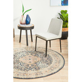 Network Rugs Midnight Power-Loomed Transitional Round Rug