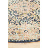 Network Rugs Midnight Power-Loomed Transitional Round Rug