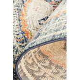 Network Rugs Rust &amp; Beige Power-Loomed Transitional Round Rug