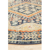 Network Rugs Rust &amp; Beige Power-Loomed Transitional Round Rug