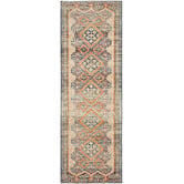 Network Rugs Rust &amp; Beige Power-Loomed Transitional Runner
