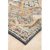 Network Rugs Rust &amp; Beige Power-Loomed Transitional Runner