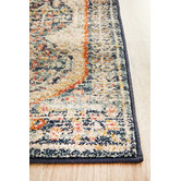 Network Rugs Rust &amp; Beige Power-Loomed Transitional Runner