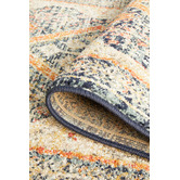 Network Rugs Rust &amp; Beige Power-Loomed Transitional Runner