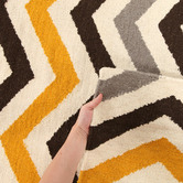 Network Rugs Flat Weave Design Rug Yellow Brown