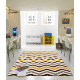 Network Rugs Flat Weave Design Rug Yellow Brown