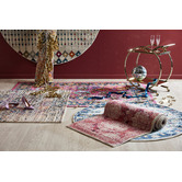 Network Rugs Anzali Colourful Power Loomed Modern Round Rug