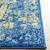 Network Rugs Royal Blue &amp; Yellow Radiance Runner