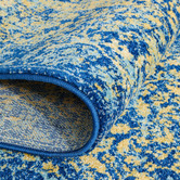 Network Rugs Royal Blue &amp; Yellow Radiance Runner