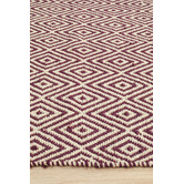 Network Rugs Purple Diamond Modern Flatweave Rug