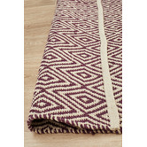 Network Rugs Purple Diamond Modern Flatweave Rug